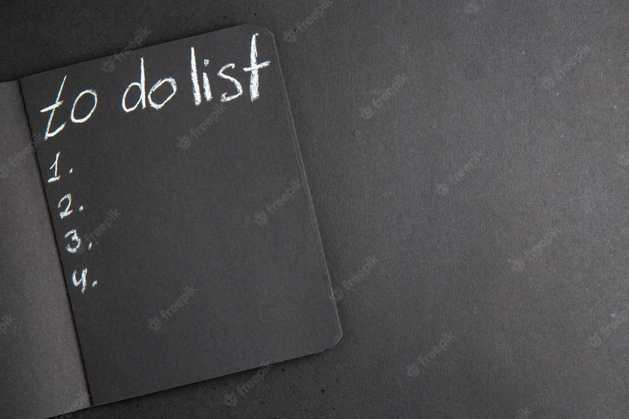 to do list black